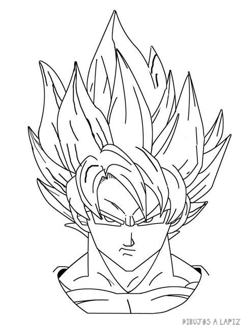 goku cara dibujo